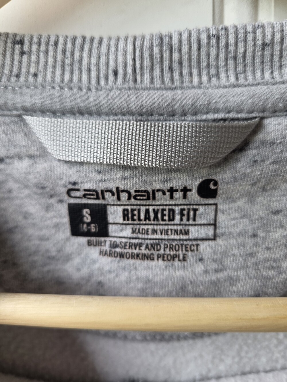 Carhartt Clarksburg Crewneck Sweatshirt Grey 104410-E07 Small (4-6) - Picture 6 of 9